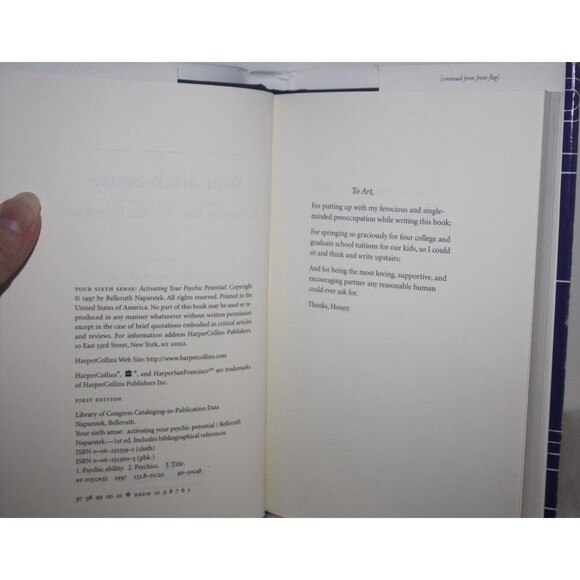 Your Sixth Sense: Activating Your Psychic Potential - Hardcover - Naparstek, B. - Picture 2 of 4
